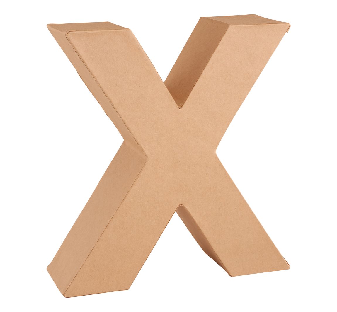 Papp-Buchstabe - Buchstabe "X"