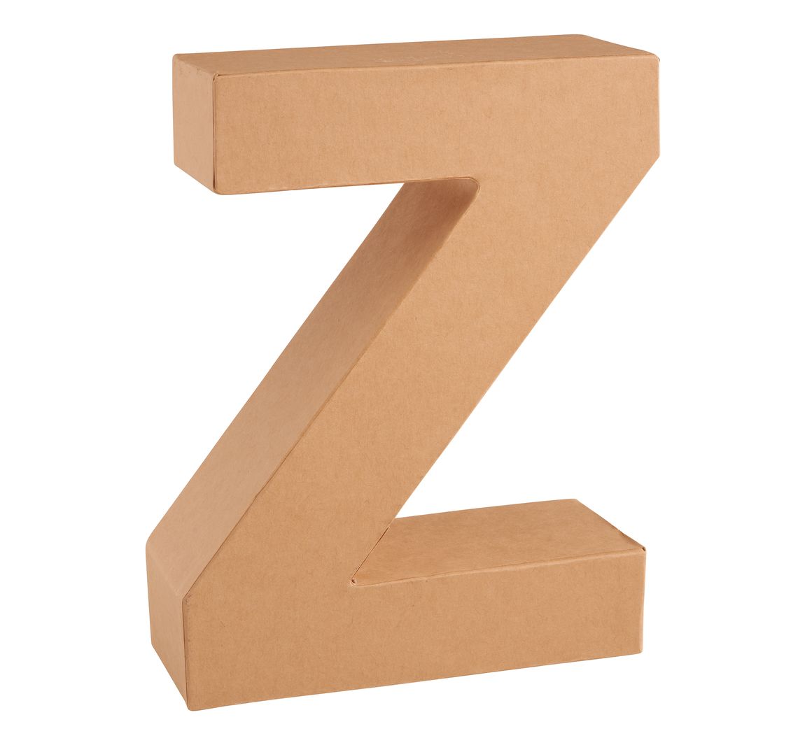 Papp-Buchstabe - Buchstabe "Z"