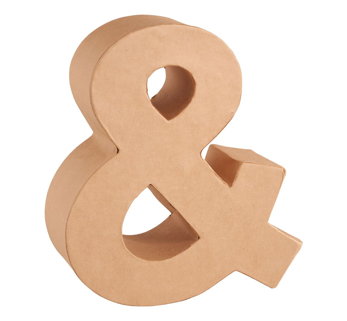 Papp-Buchstabe - Zeichen "&"
