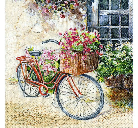 Serviette "Cottage Bike"