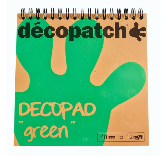 Décopatch Papierblock "Decopad Green"