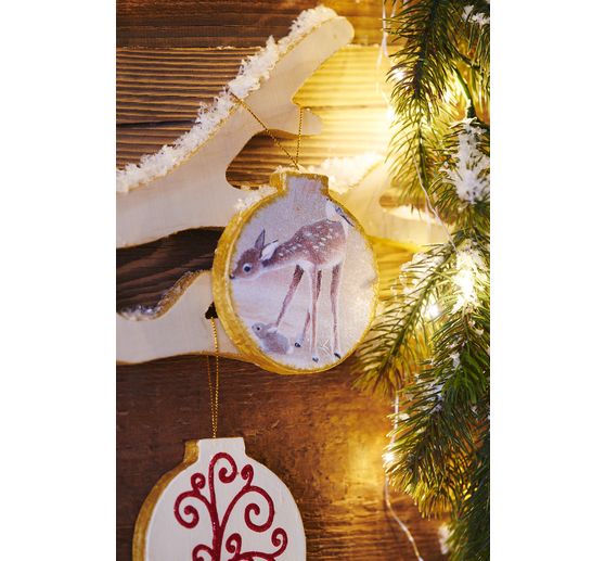 VBS Anhänger "Weihnachtskugeln", flach