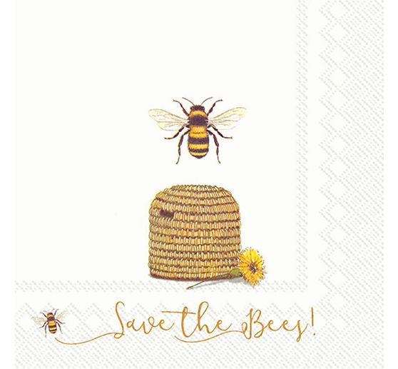 Serviette "Save the Bees!"