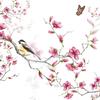 Napkin "Bird on a blossom branch"