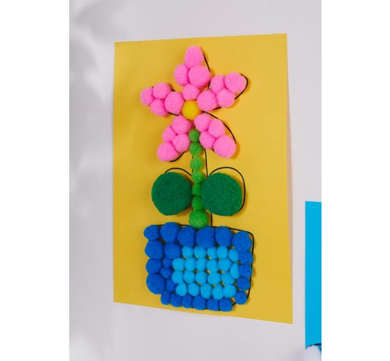 VBS Pompons "Farben & Größen Mix", 1.000 Stück