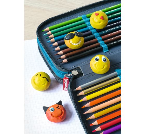 Kneten & Radieren Bastelset "Be Happy"