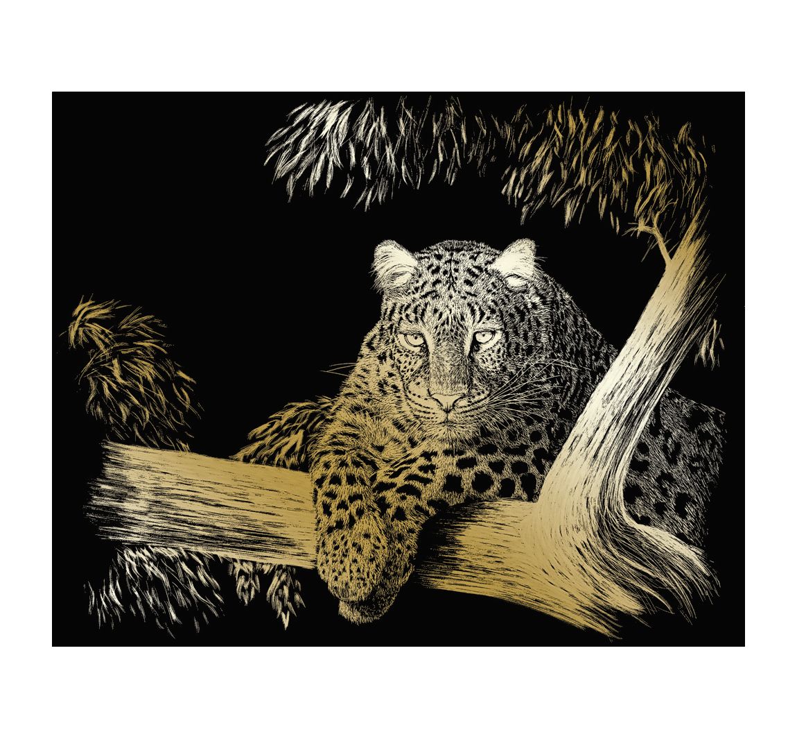 Kratzbild "Gepard"