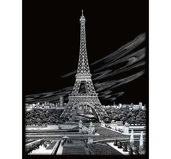 Kratzbild "Eiffelturm"