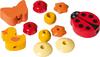 Pacifier chain wooden beads "Ladybug"