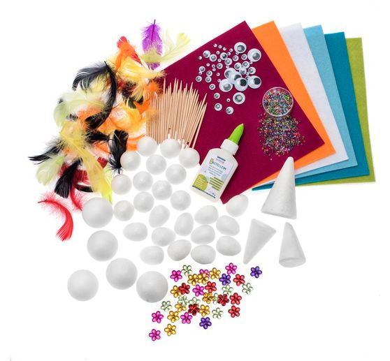 Jumbo Creativ-Mix "Styropor", ca. 1.000 Teile