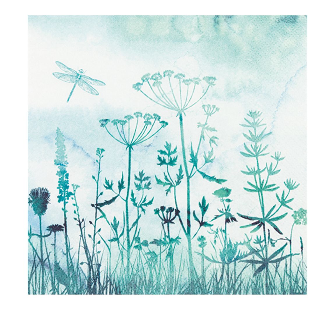Serviette "Libelle" Aquarell - 20 Stück