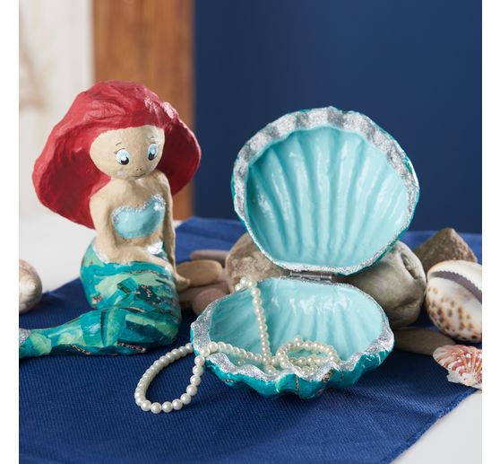 Muschelbox, Pappmaché