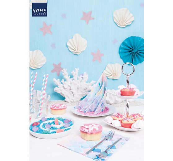 Serviette "Wasserfarben" Pastell
