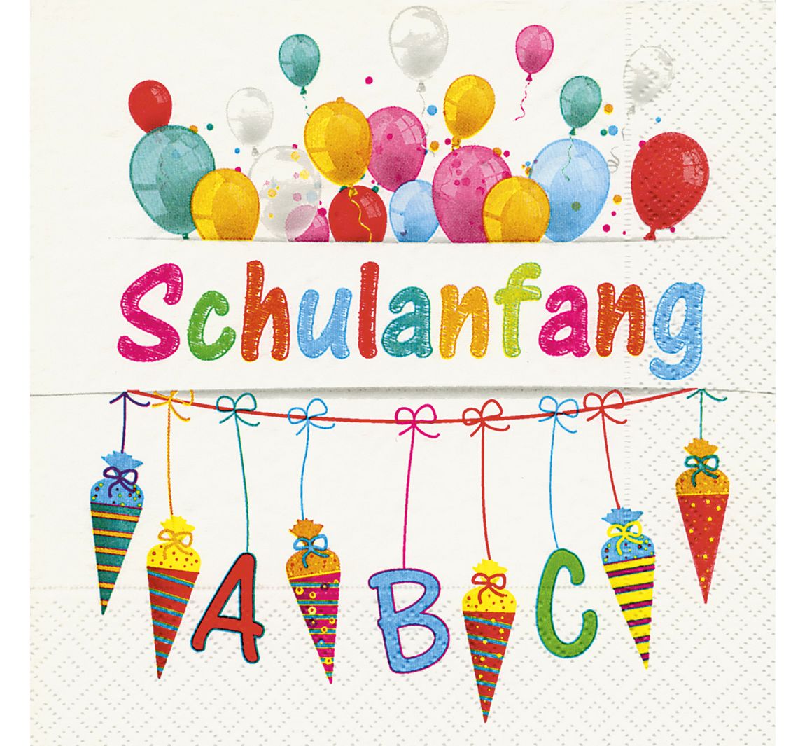 Serviette "Schulanfang" - 20 Stück