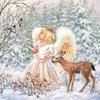Serviette "Winter Angel"