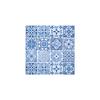 Serviette "Blaue Fliesen"
