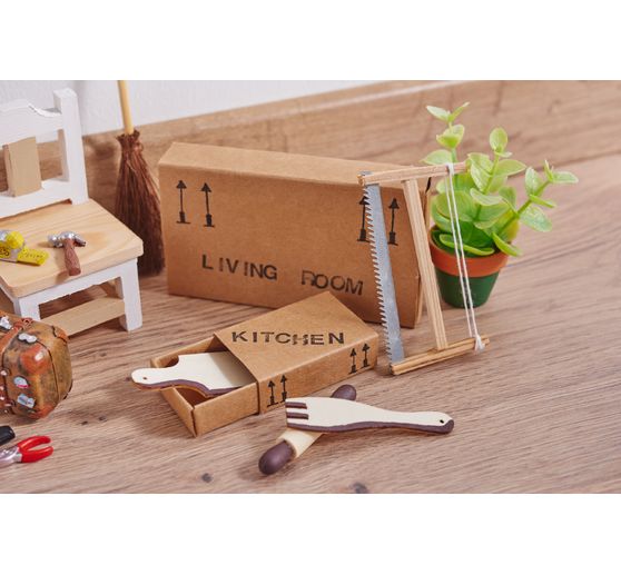 Miniatur Besen und Schaufel