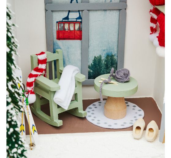 Miniatur Tisch und Hocker