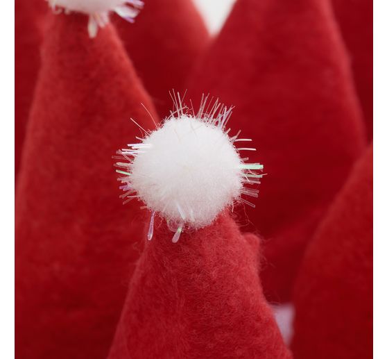 VBS Weihnachtsmützen für 5 cm Kopfdurchmesser, 24 Stück