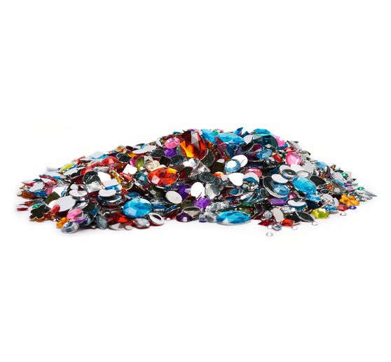 VBS Schmucksteine "Farben & Formen Mix", 430 g
