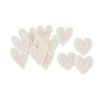 Filz-Streuteile "Herzen Stiched", 12 Stück Creme/Rosa