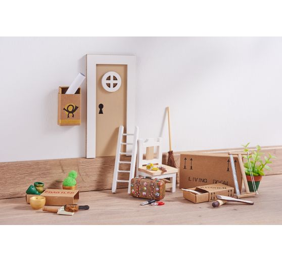 Miniatur Besen und Schaufel