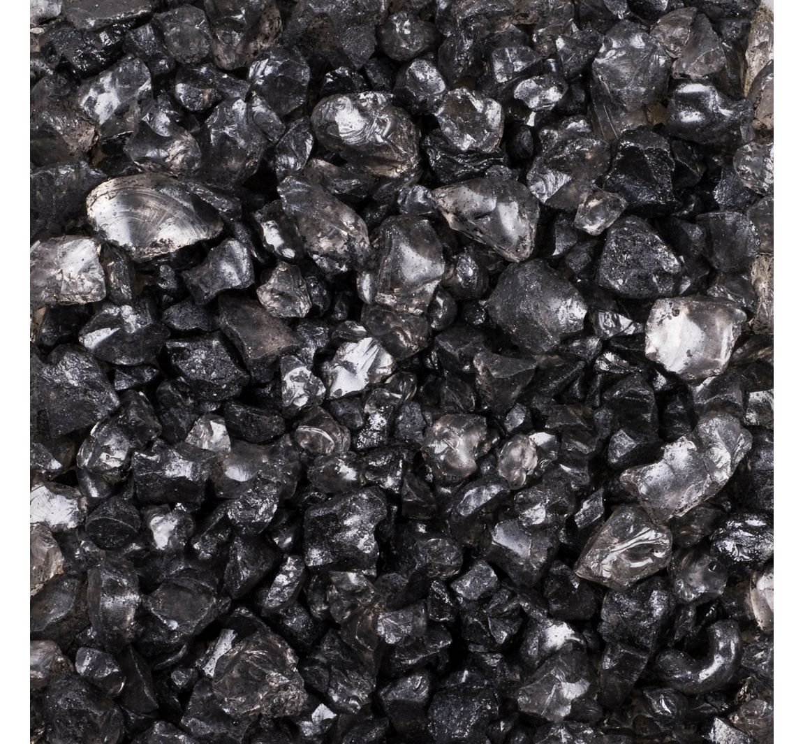 Glassteine, 4-10 mm - Hämatit