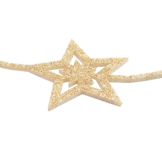 Glittergirlande "Sterne"