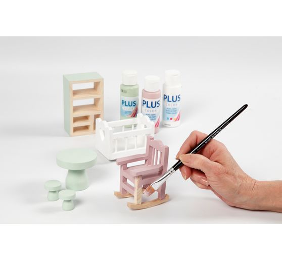 Miniatur Tisch und Hocker