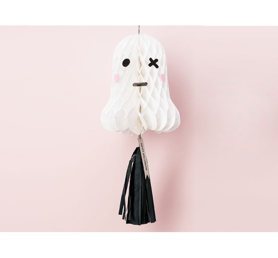 Wabenpapierfigur "Gespenst" mit Quaste