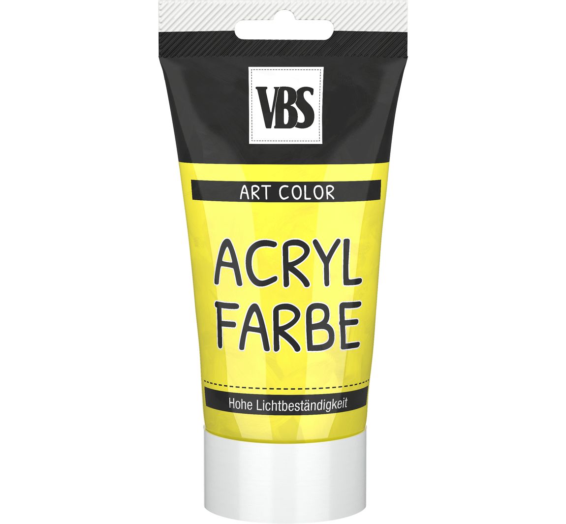 VBS Acrylfarbe, 75 ml - Primärgelb