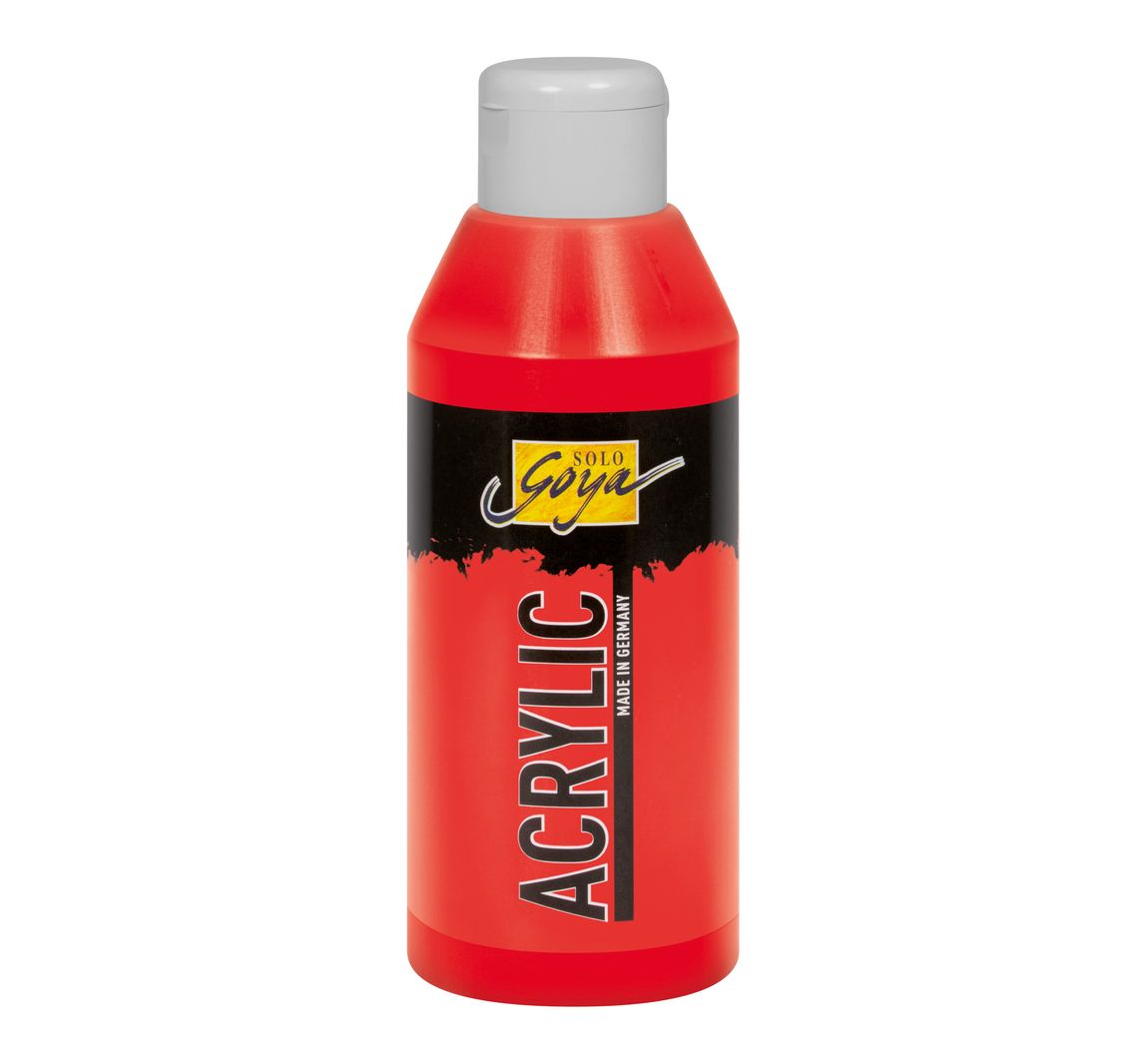 Solo Goya Acrylic, 250 ml - Zinnoberrot