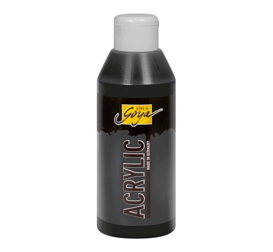 Solo Goya Acrylic, 250 ml - Schwarz