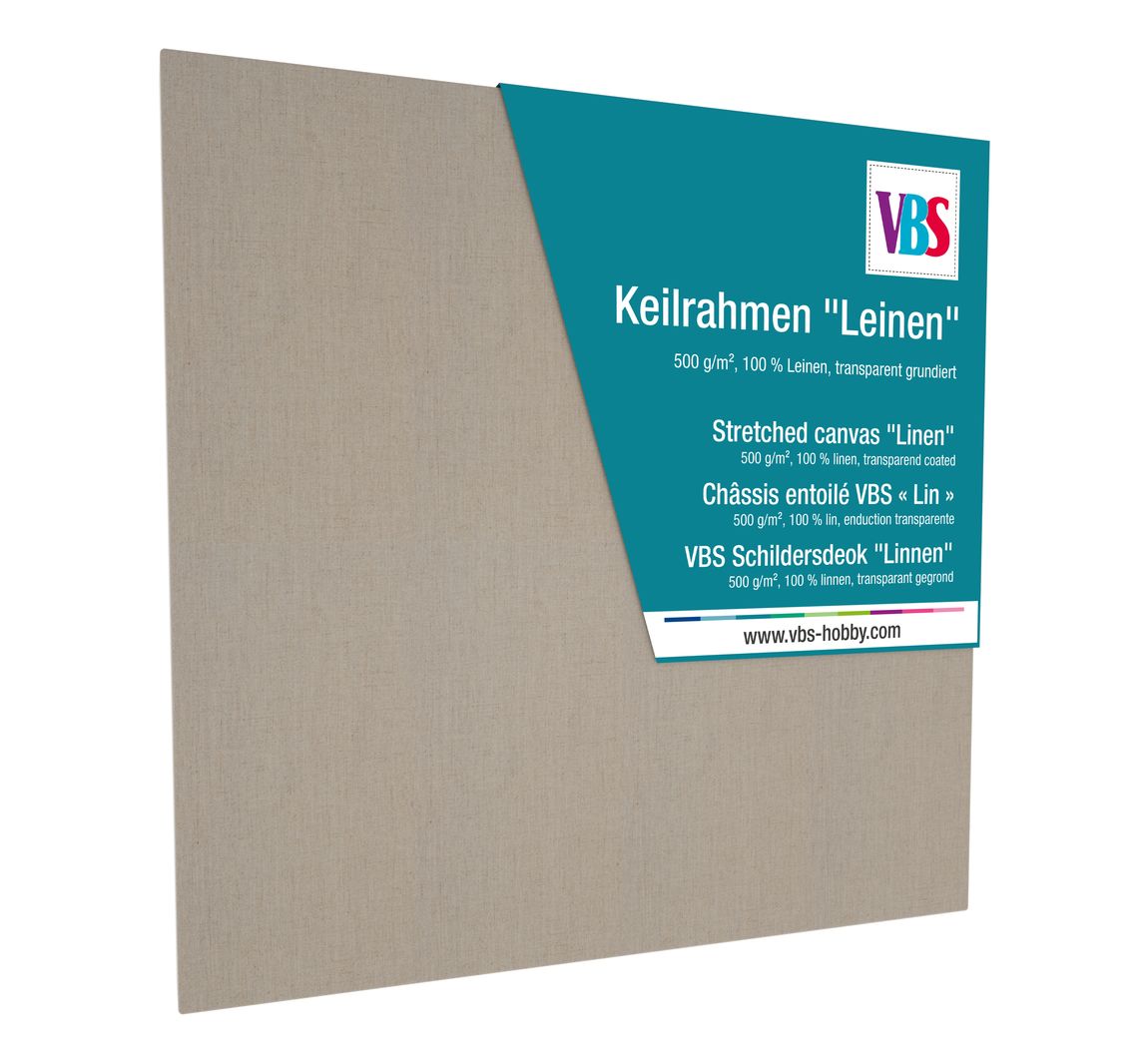 VBS Keilrahmen "Leinen" - 20 x 20 cm