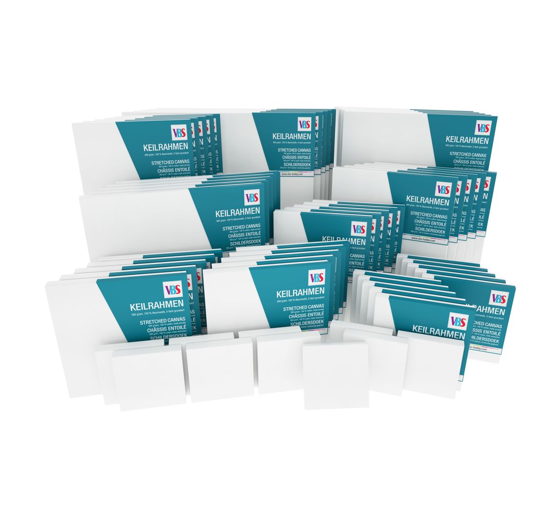VBS Keilrahmen "Mega-Pack", 60-tlg.