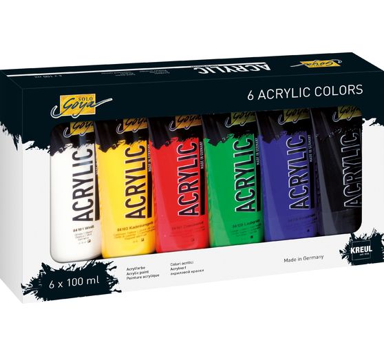 Solo Goya Acrylic Basic, Set of 6 Acrylic paint