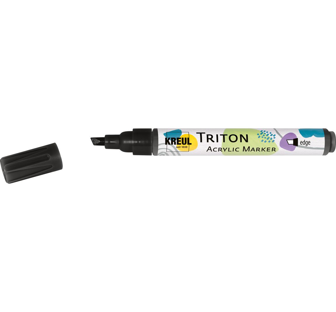 KREUL Triton Acrylic Marker "edge" - Schwarz