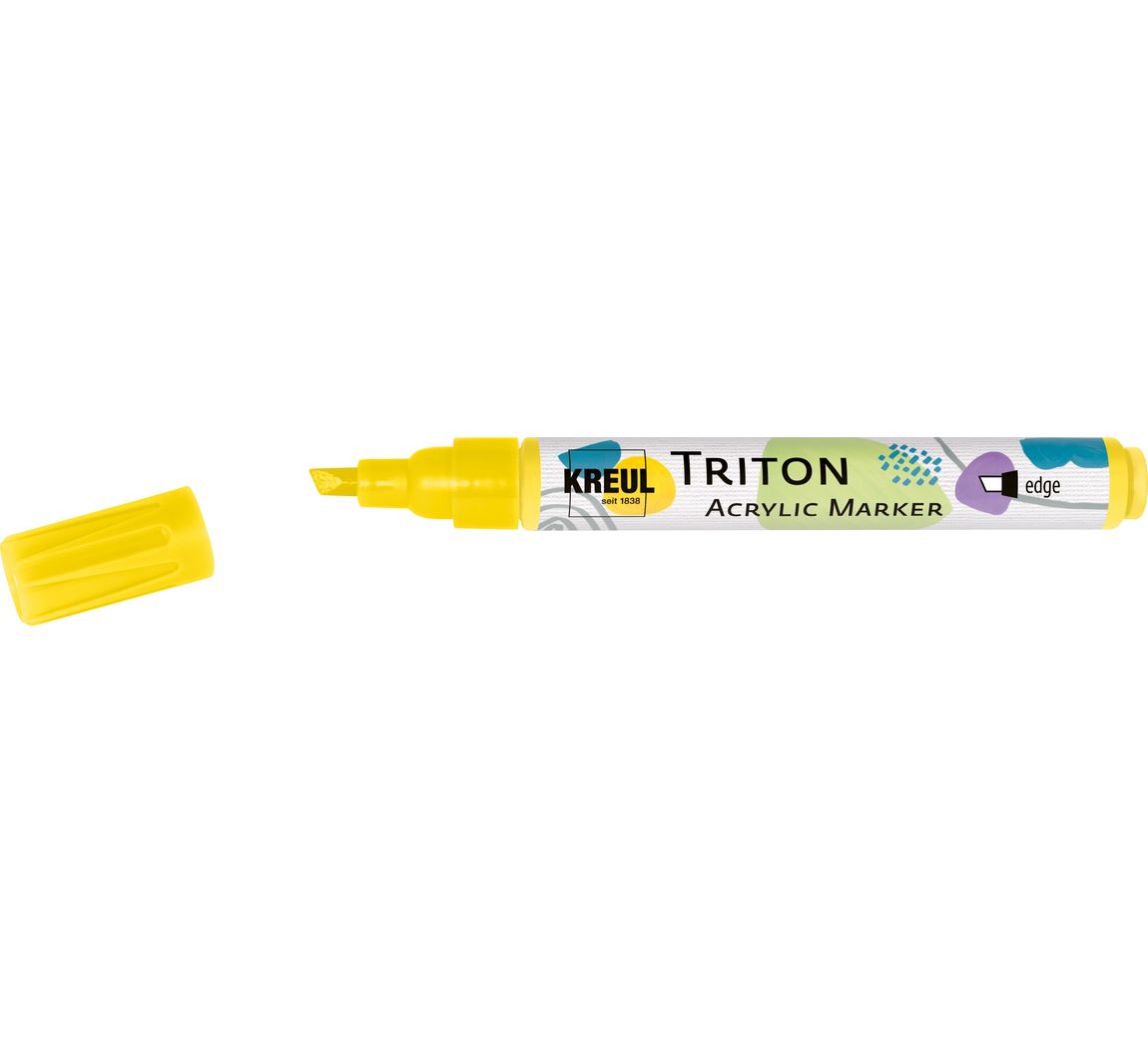 KREUL Triton Acrylic Marker "edge" - Echtgelb-Hell
