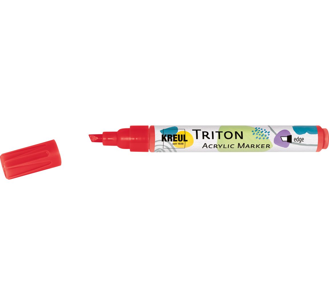 KREUL Triton Acrylic Marker "edge" - Kirschrot