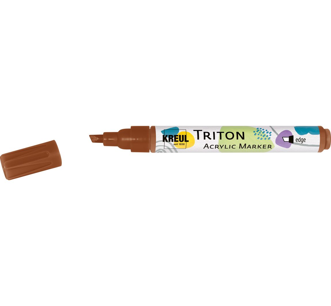 KREUL Triton Acrylic Marker "edge" - Oxydbraun-Dunkel