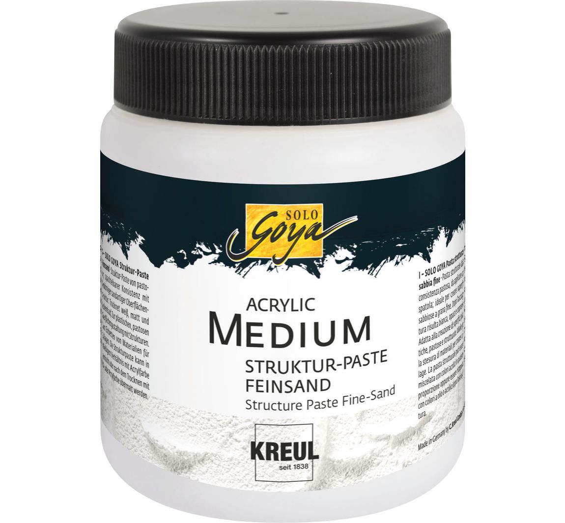 Acrylic Medium Struktur-Paste Feinsand - 250 ml
