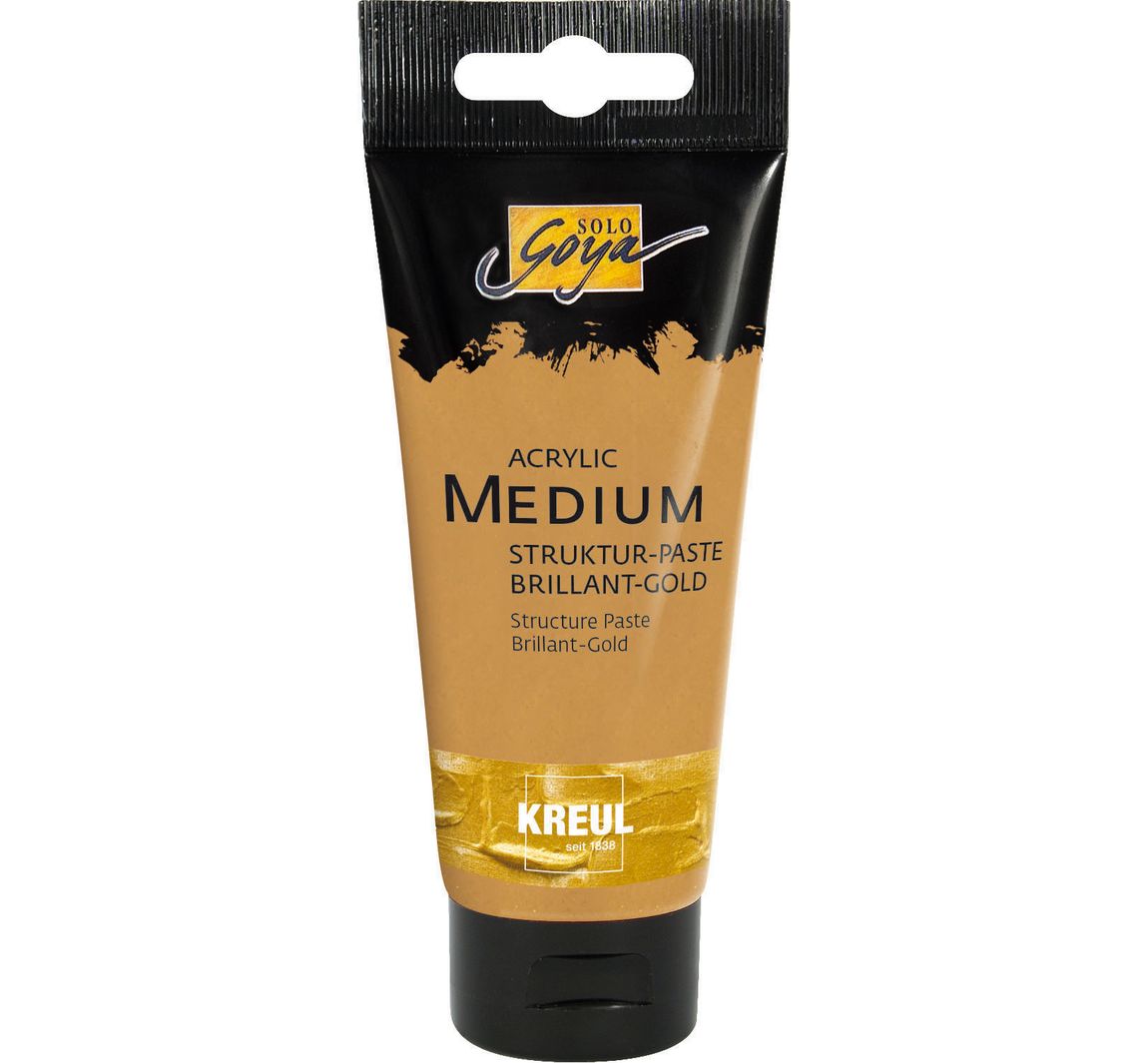 Acrylic Medium Struktur-Paste - Brilliantgold