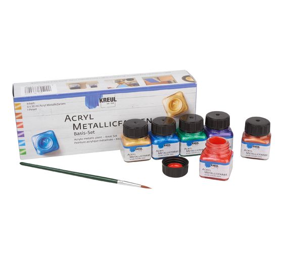 KREUL Acryl Metallicfarben Creativ-Set