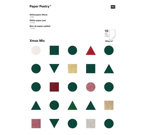 Glitterpapier "Xmas"
