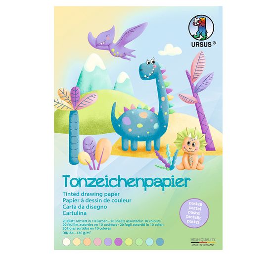 Tonpapier-Block "Pastell"