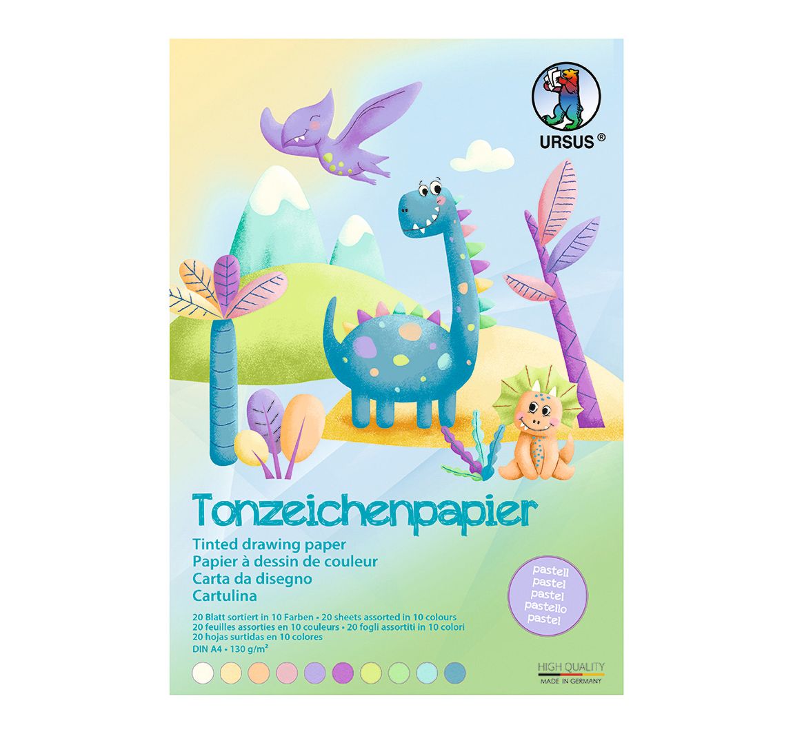 Tonpapier-Block "Pastell"