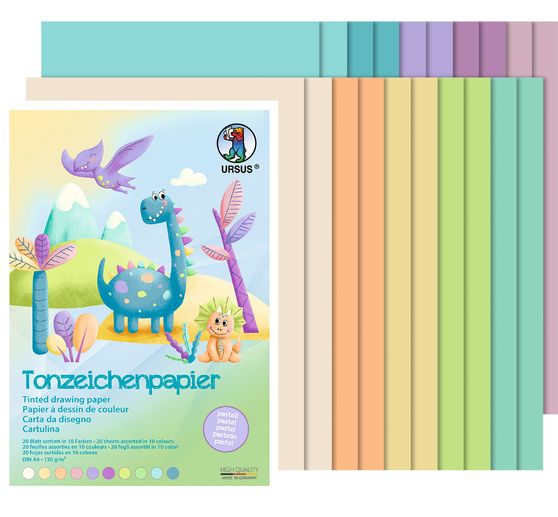 Tonpapier-Block "Pastell"