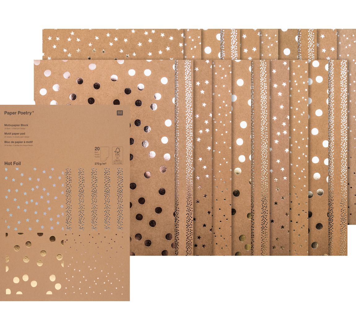 Motivblock "Kraftpapier Hot Foil"