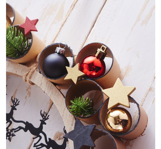 VBS Weihnachtskugeln "Mini" aus Kunststoff, &Oslash; 3 cm