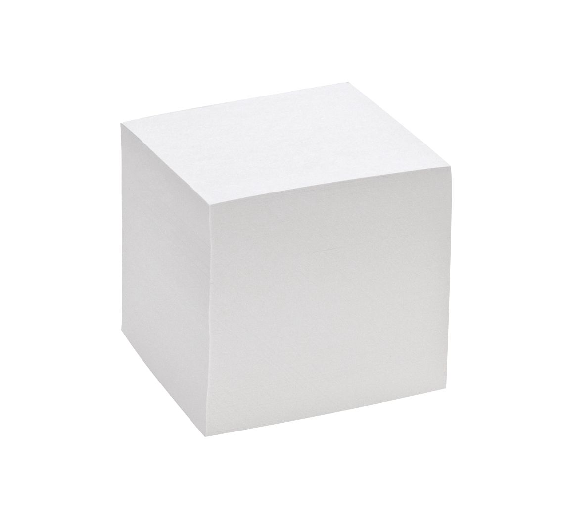 Notizklotz, 9 x 9 x 9 cm - Weiß